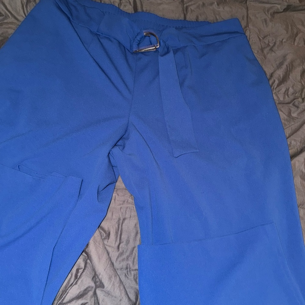 Blue dress slacks